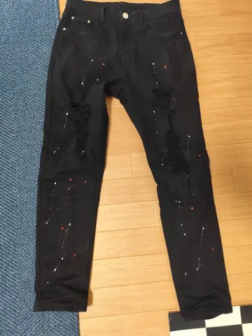 데미지 진 슬림 핏 US UK DRIP