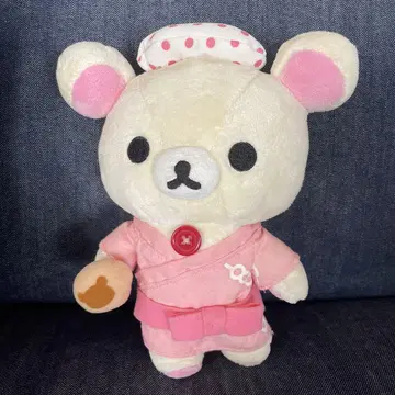 리락쿠마 온천 코리락쿠마 봉제 인형 핑크 기모노