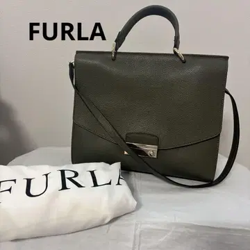 새상품급 FURLA 2way 숄더 핸드백 가죽