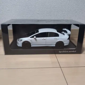 점화 모델 혼다 시빅 타입 R FD2 화이트 1/18