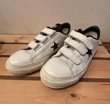 컨버스 원스타 벨크로 23.5cm 화이트