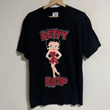80s USA제 베티짱 BETTY BOOP 양면 프린트 티셔츠 M