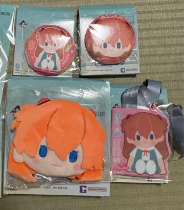 에반게리온 중국 한정 제일복권 캔뱃지 아크릴 스탠드 아스카