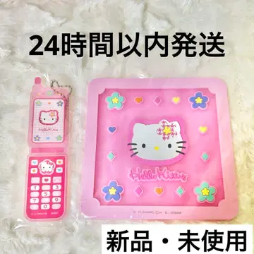 산리오 카오하나 키티 피처폰 아크릴 키링 코스터 가챠