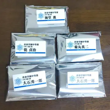 테니스의 왕자님 전시회 네임 배지 명찰 배지 컬렉션 청춘 학원 5점