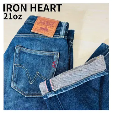 IRON HEART 21oz 634s W33 L34 데님 청바지