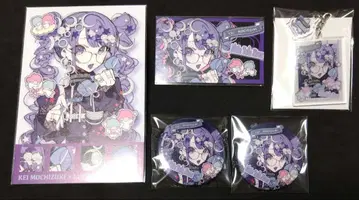 산리오 모치즈키 케이 키키라라 리틀트윈스타 캔뱃지 아크링 키링 포스카