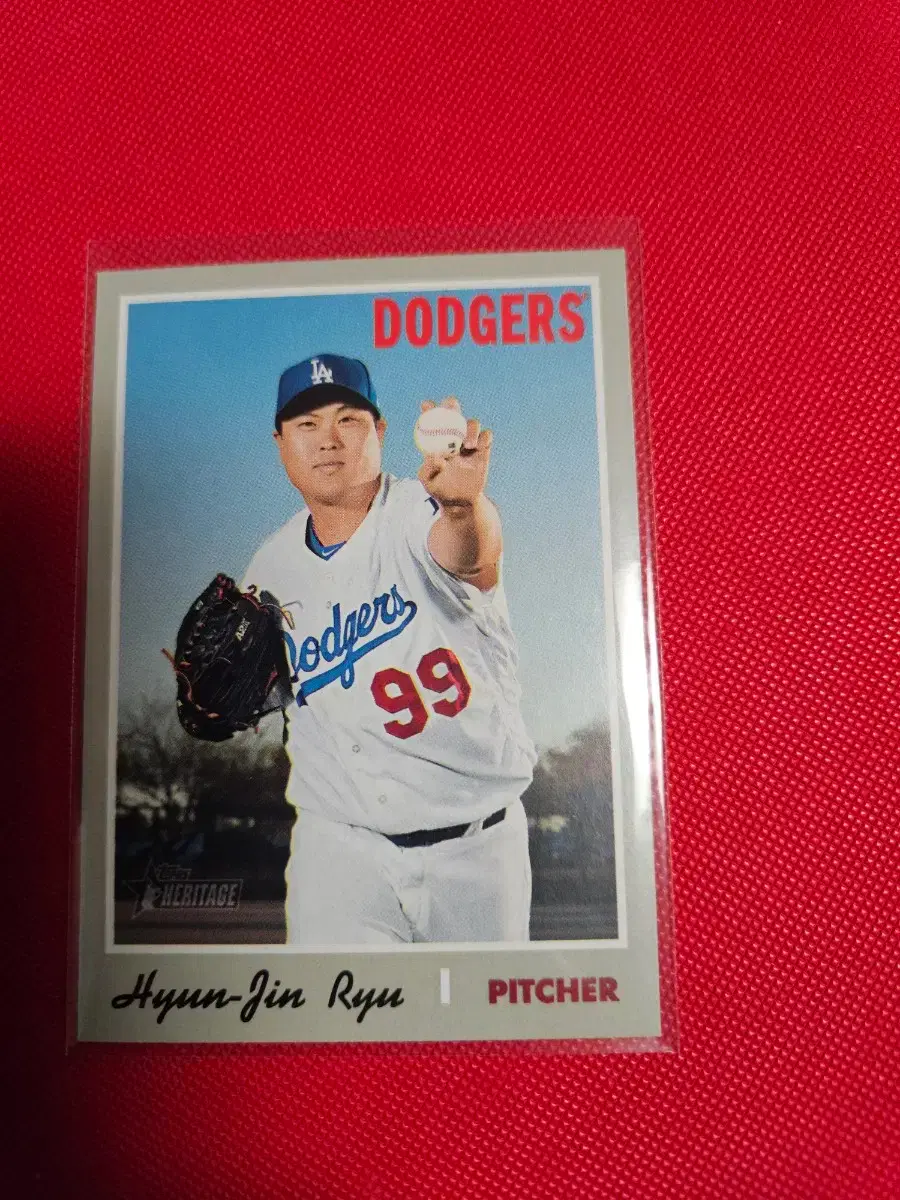 류현진 2019 Topps Heritage base 카드