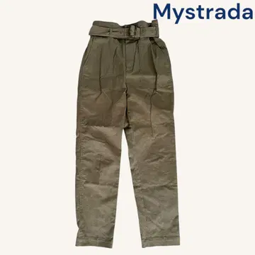 새상품급 Mystrada 마이 스트라다 치노 팬츠 카키 36 캐주얼