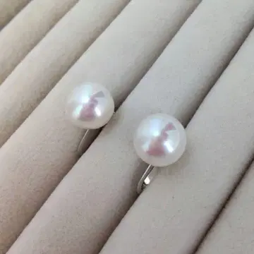 새상품 SV 담수 진주 귀찌 10mm 펄 액세서리
