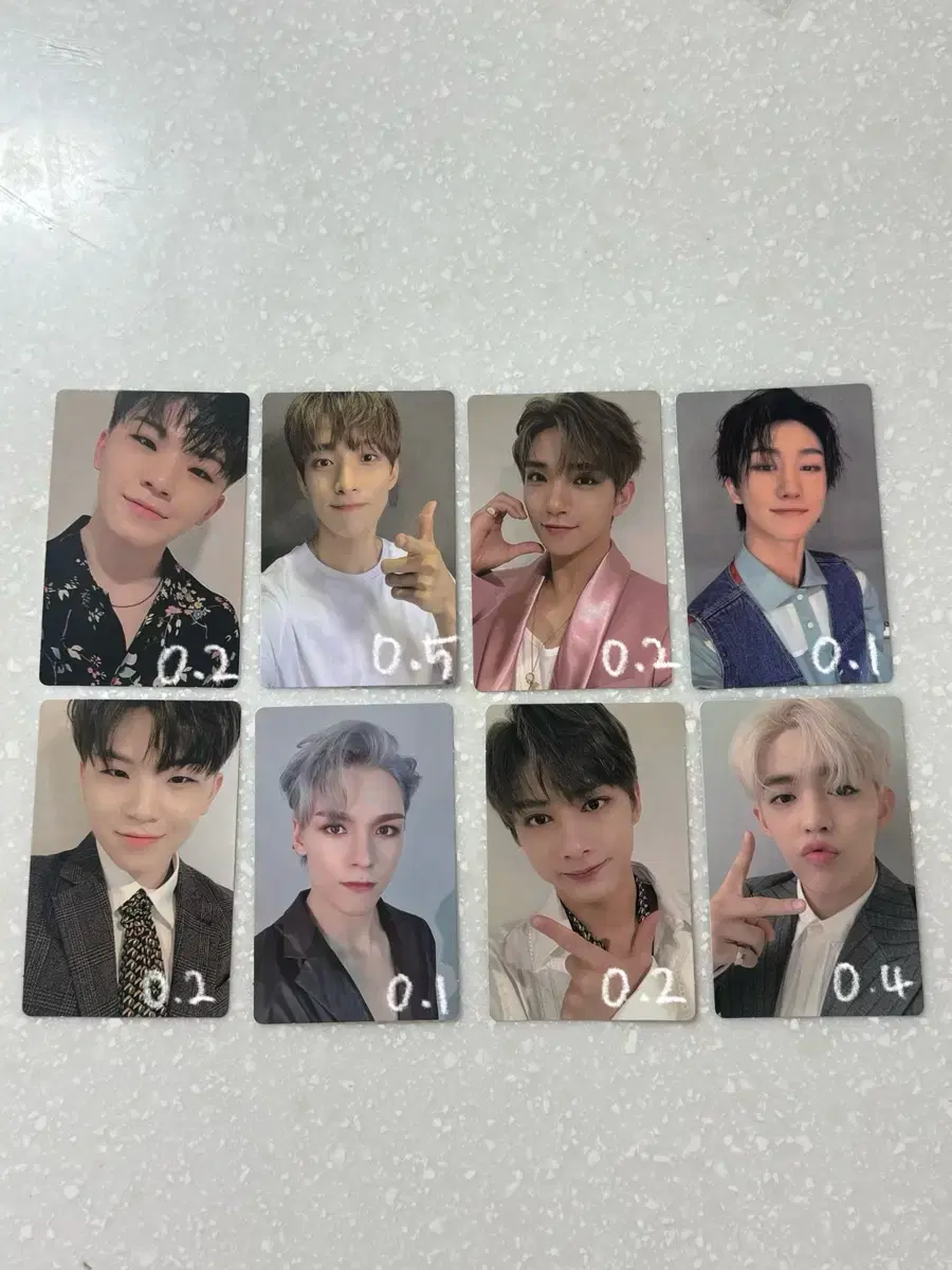 세븐틴 에스쿱스, 슈아, 우지, 준, 디에잇, 도겸, 버논 언오드 포카
