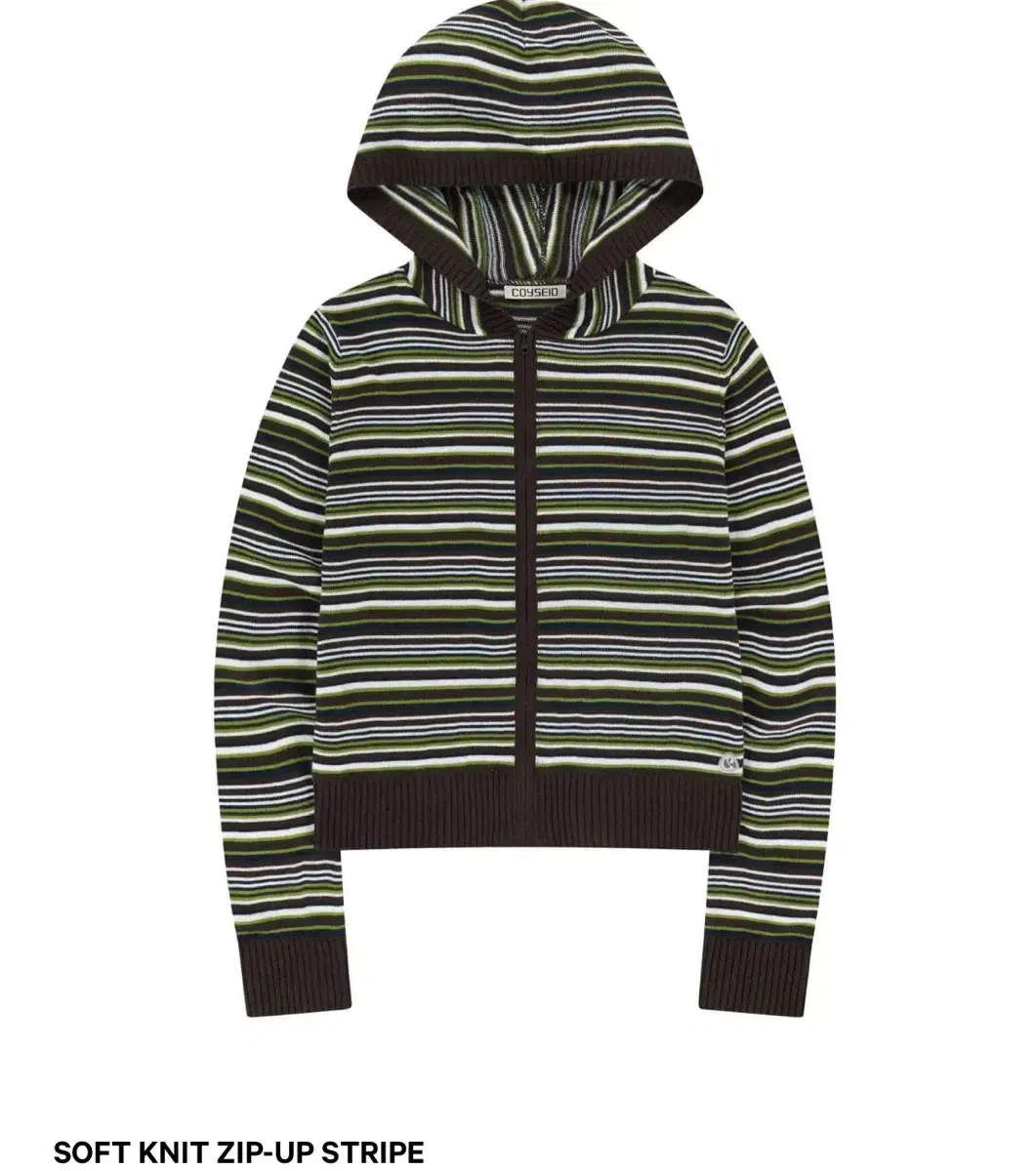 코이세이오 SOFT KNIT ZIP-UP STRIPE
