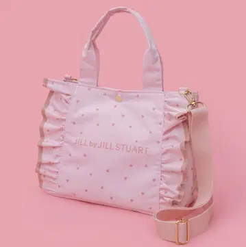 JILLSTUART 하트 프릴 토트백 pink 부록&미니 프릴 가챠