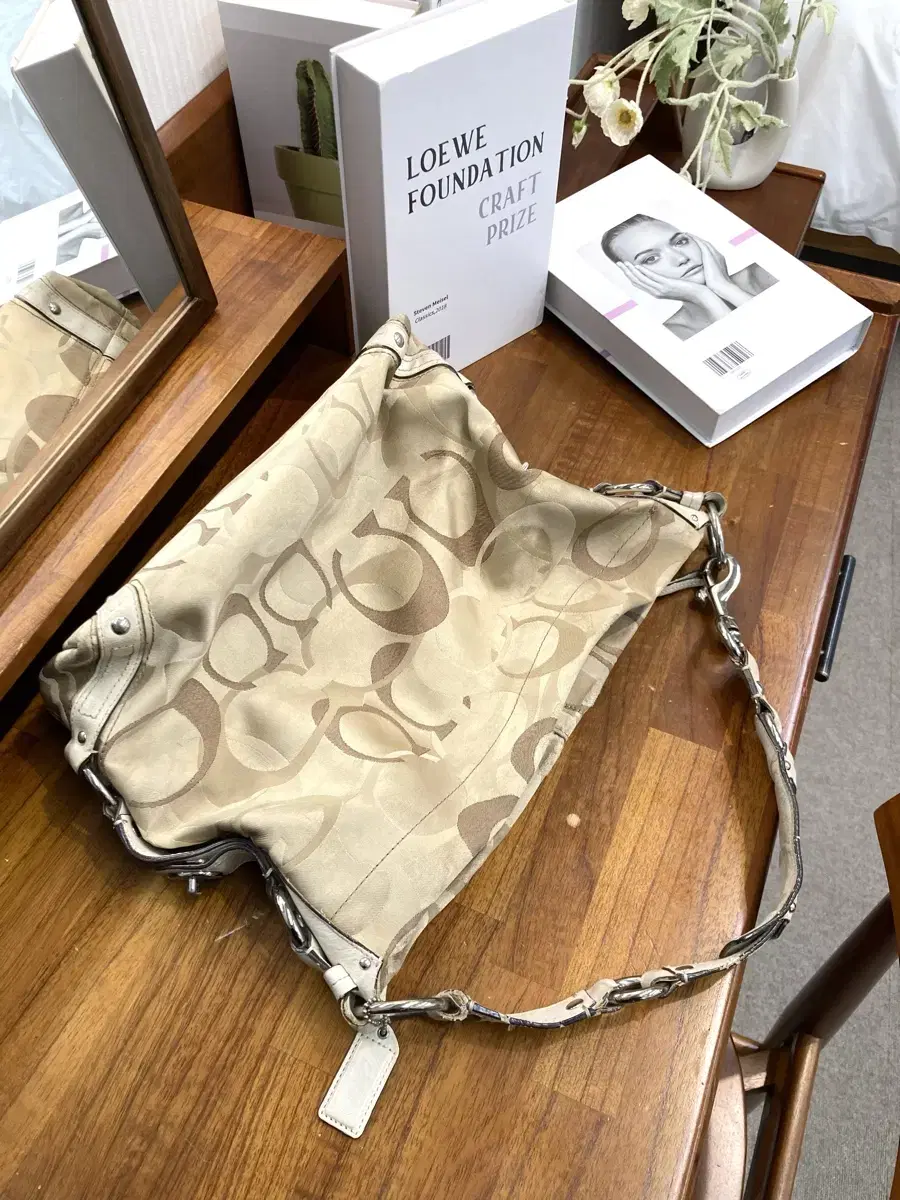 Coach Beige Shoulder Bag