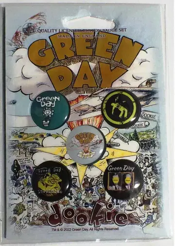 GREEN DAY 버튼 핀 배지 세트 미사용 새상품