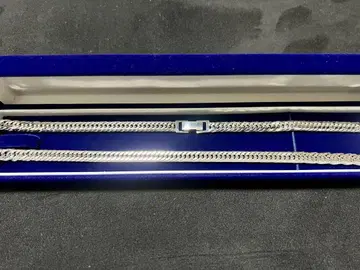 실버 925 12면 트리플 키헤이 목걸이 50cm 빛납니다.