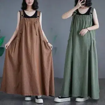 살로펫 원피스 롱 빅 사이즈 여성용 봄 여름 새상품