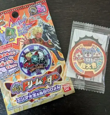 요괴 메달 초대길 메달 드림 메달 엔마 대왕 & 누라리혼 2장 세트