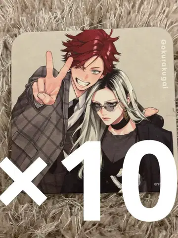 점프 스퀘어 아트 코스터 극락가 피스 10장