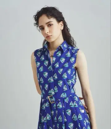 그레이스 콘티넨탈 마린 모티브 셔츠 원피스 네이비 블루 신상
