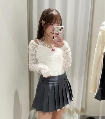 LA POMME petit 레이스 상의