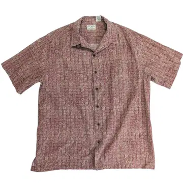 엘엘빈 L.L.Bean 올 패턴 오픈 카라 셔츠