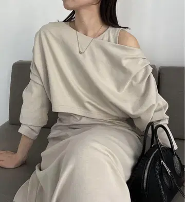 카프리슈 마쥬 2SET 드레이프 원피스