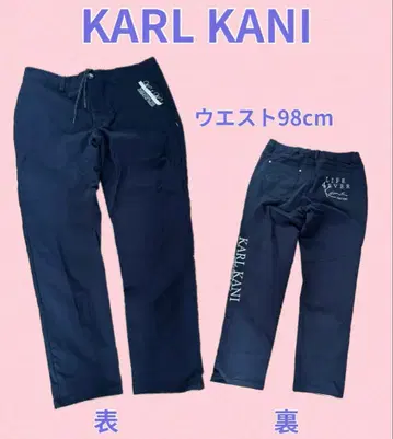 거의 미착용 "칼카니 KARLKANI" 심플 스트레이트 바지 W98cm