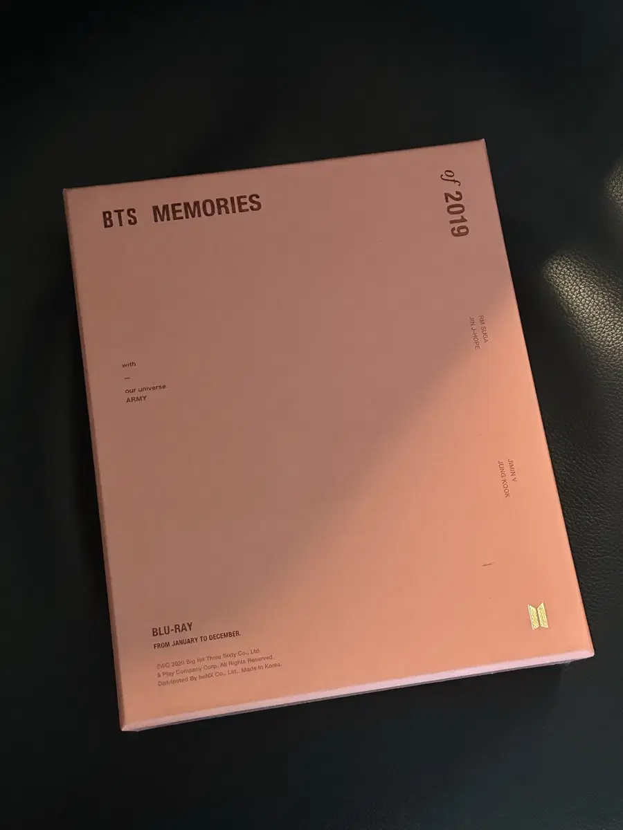 BTS 메모리즈 2019 블루레이 새상품
