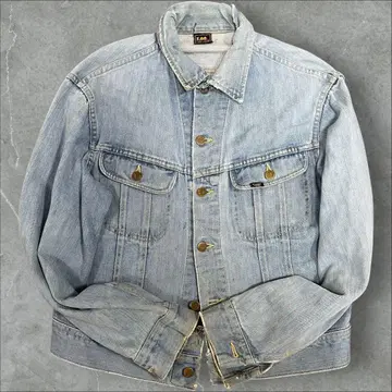 80s Lee 데님 자켓 데미지 보로 빈티지 데님 자켓    USA제