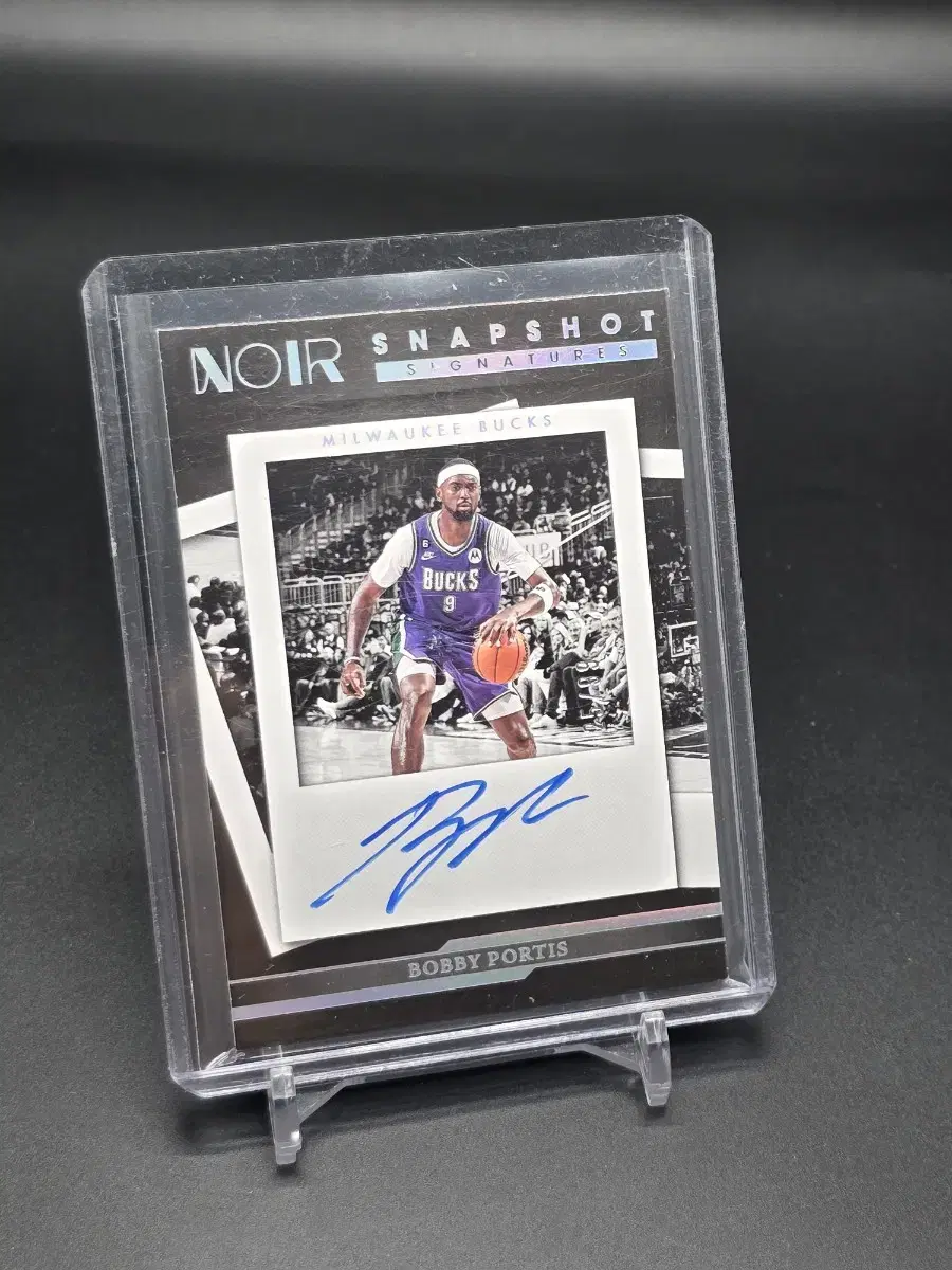 Panini Noir bobby Portis Autographs signature Snapshot Milwaukee Bucks Auto