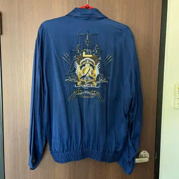 새상품급 란셀 LANCEL 자수 자켓 블루 남성용
