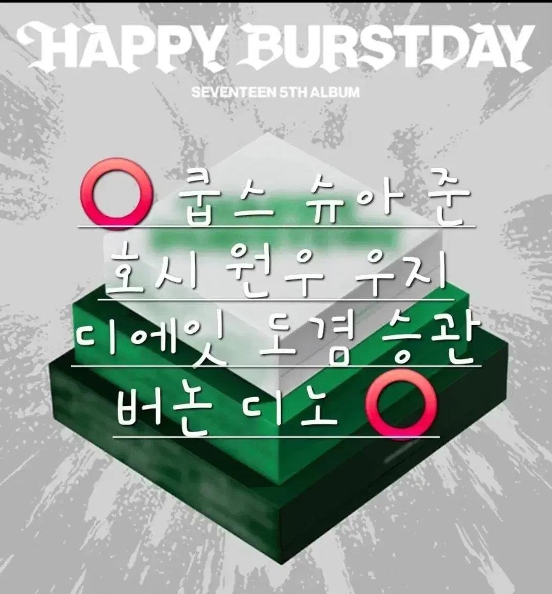 세븐틴 정규 5집 분철