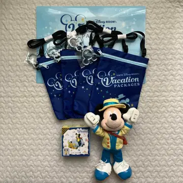 디즈니 베케이션 패키지 파우치 봉제 인형 토미카