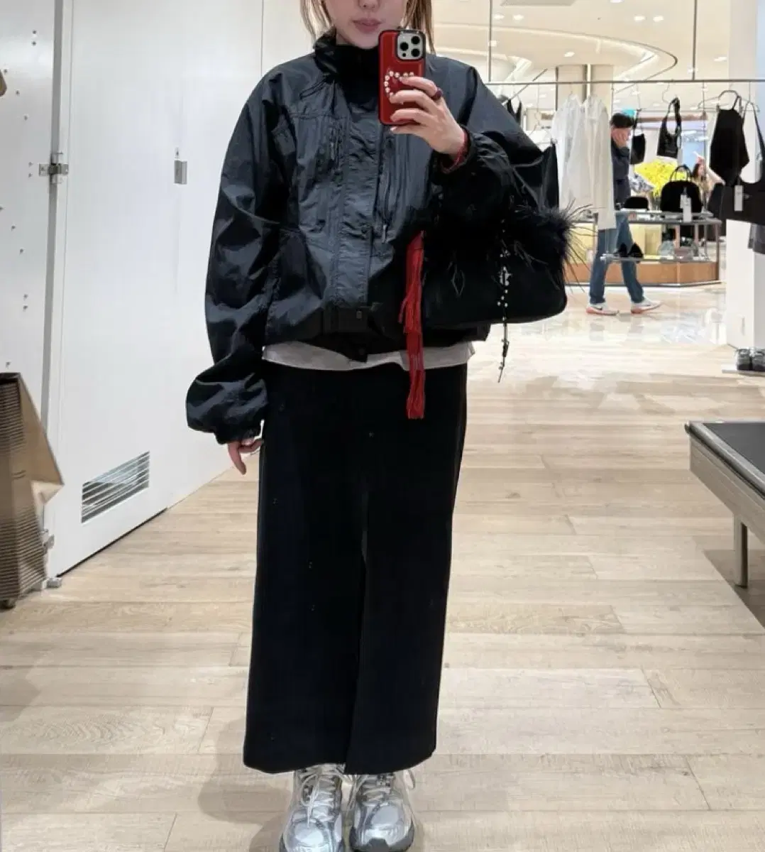 m627 윈드 점퍼   리본빛 아모멘토
