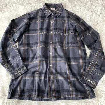 Beams Sports Wear 체크 셔츠 긴팔 L 그레이
