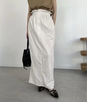 카프리 슈레 마쥬 개더 허리 스커트