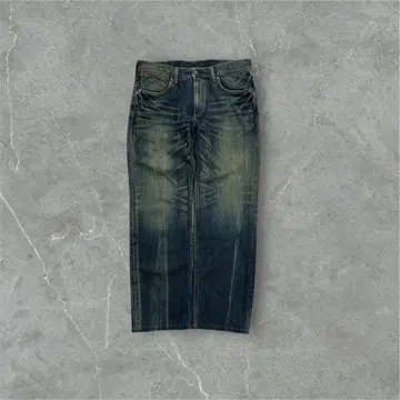 2000년대 Wrangler 헐렁한 와이드 데님 팬츠