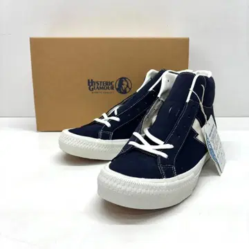 미사용 HYSTERIC GLAMOUR 하이컷 스니커즈 네이비 26cm
