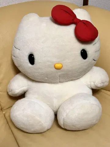 헬로키티 큰 봉제 인형 빨간 리본 ( 45cm )