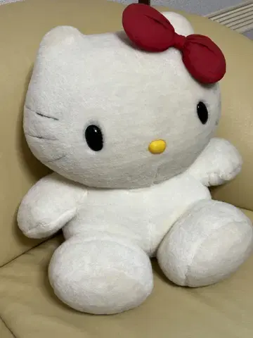 헬로키티 큰 봉제 인형 빨간 리본 ( 45cm )