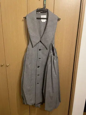 Noir Kei Ninomiya 23SS 글렌체크 무늬 원피스