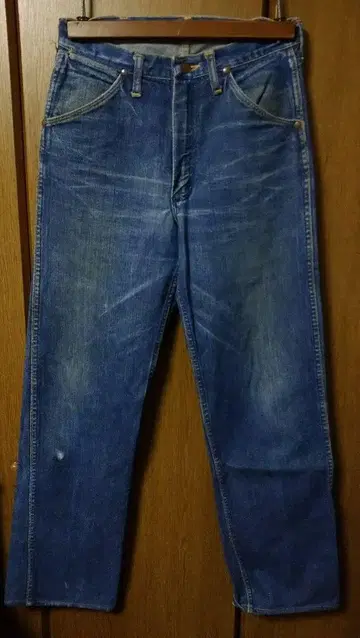 60s 빈티지 WRANGLER 13MWZ 청바지 데님 w30