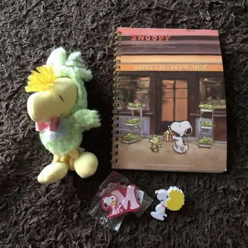 스누피 봉제 인형과 노트 세트