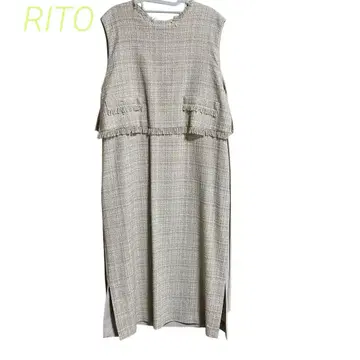 Rito 리토 [새상품급] 썸머 트위드 슬리브리스 드레스 size 36