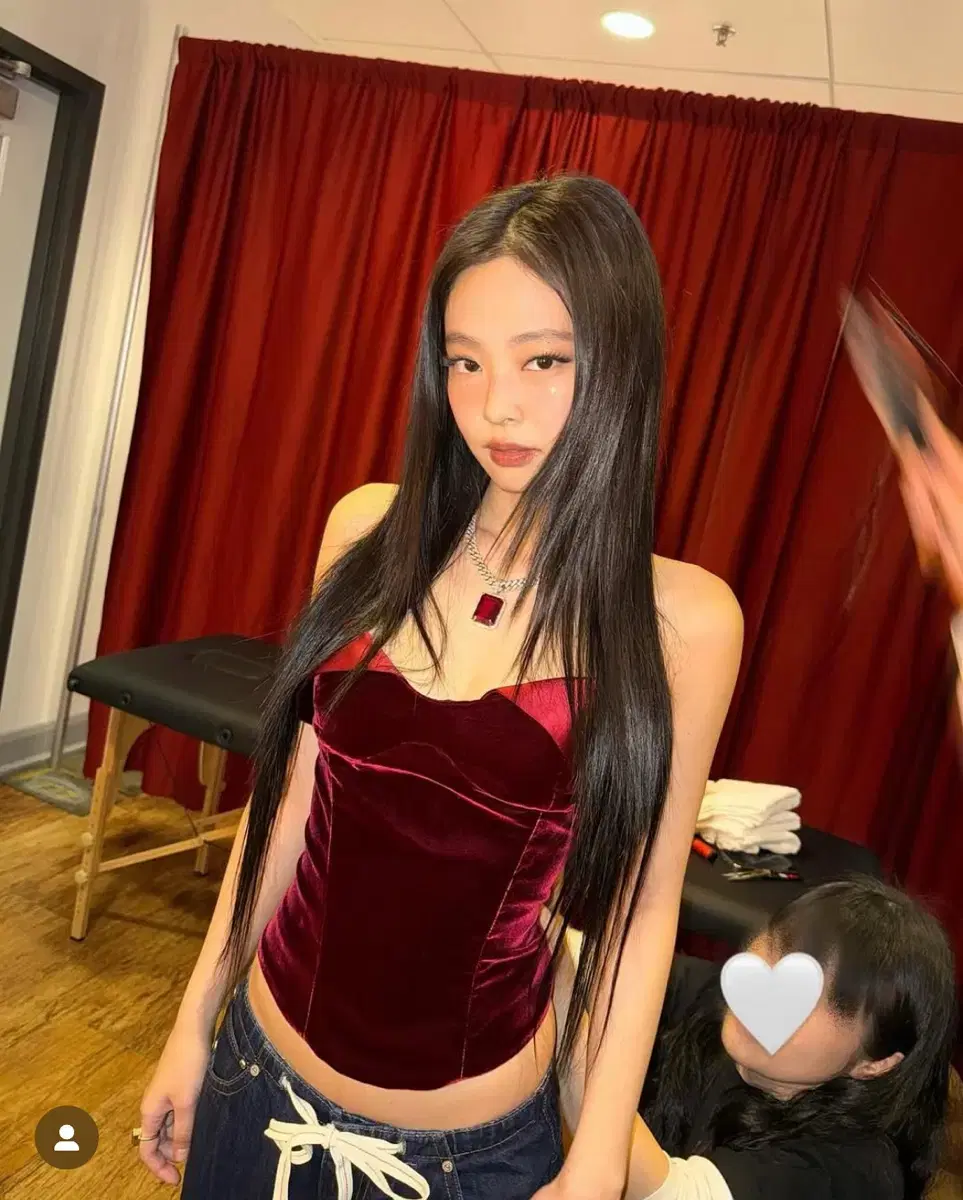 제니 스컬프터 로우라이즈 데님 s