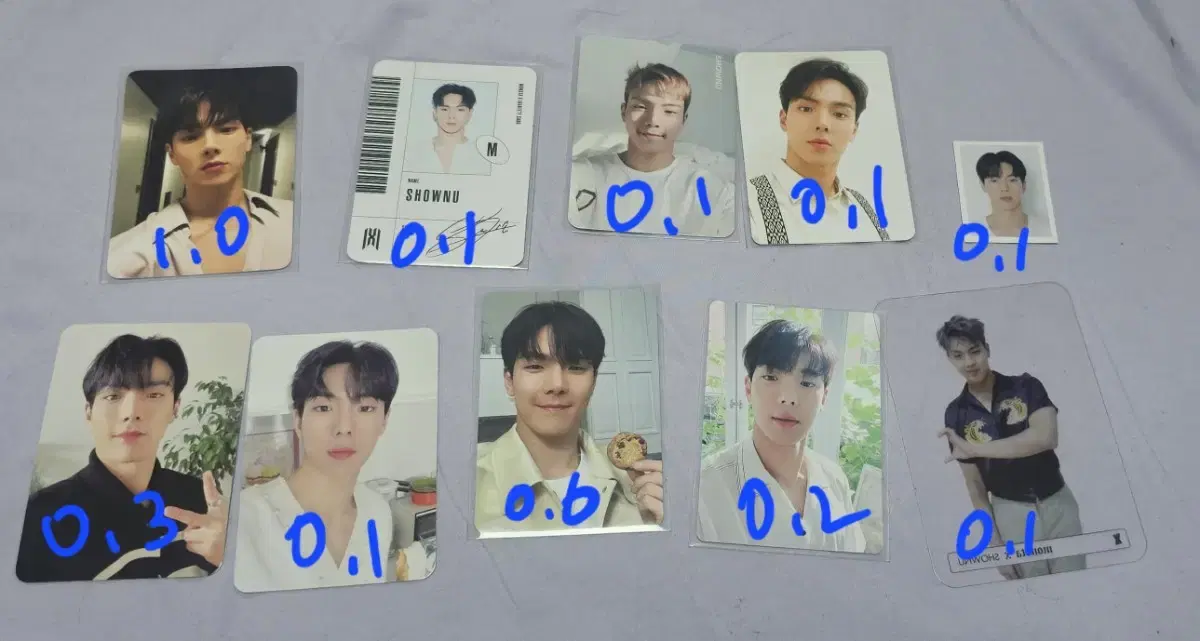 몬스타엑스 셔누 민혁 형원 주헌 포토카드 포카 미공포