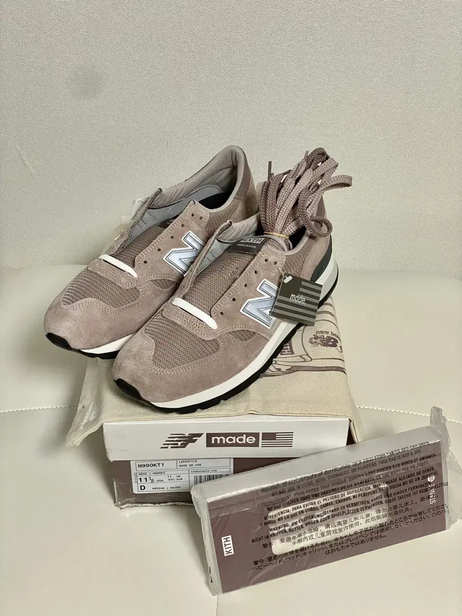 뉴발란스 x kith 990v1 더스티 로즈 295