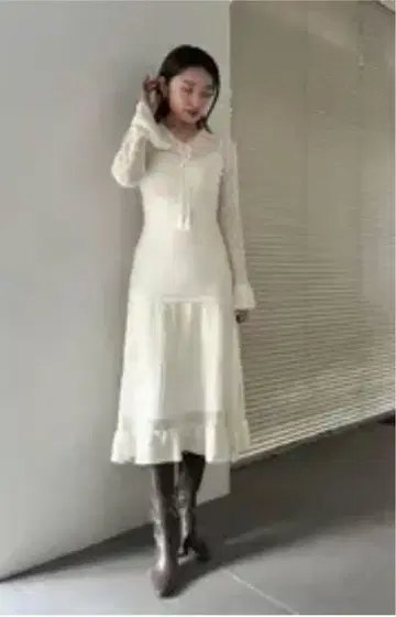 snidel 레이스 니트 원피스