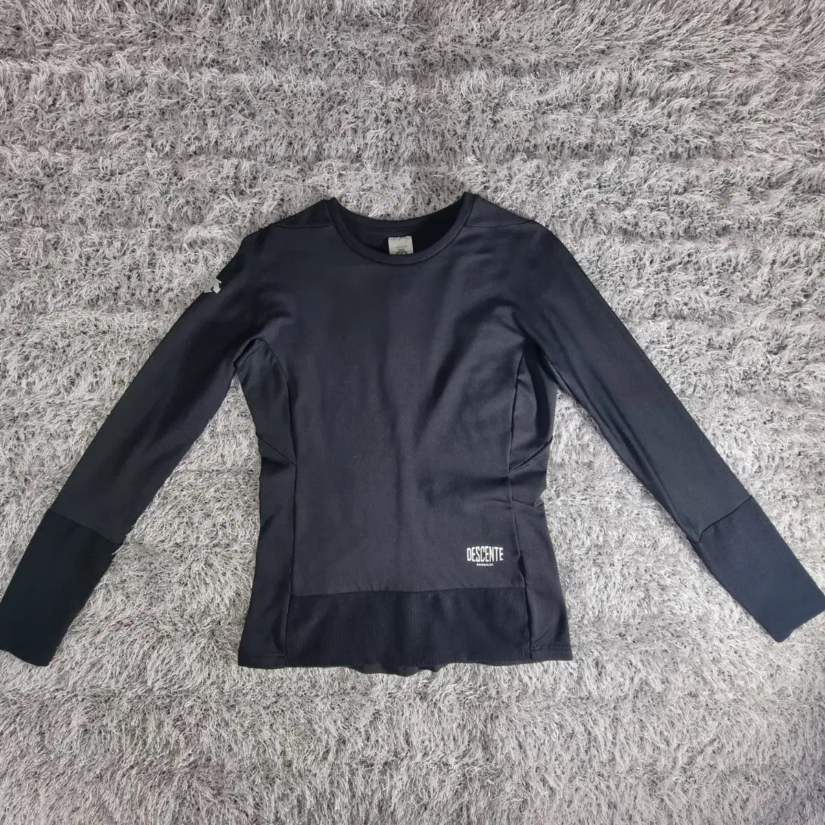 Descent Long Sleeve T-Shirt Women&#x27;s Physical Basic Golf Running Health T-Shirt Black 90